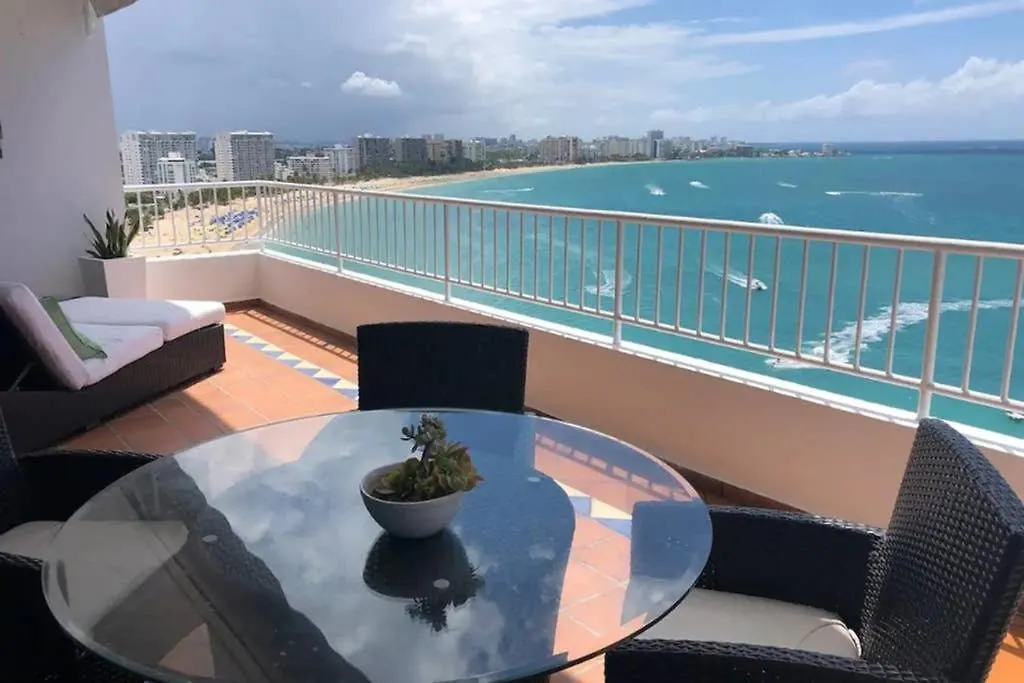 Spectacular Beach Front Ph, 2 Level-3Bd-2.5 Bath Apartment San Juan